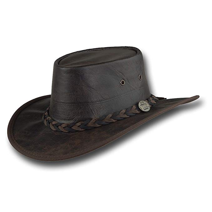 Barmah Hats Vintage Kangaroo Leather Hat - 1018VB (XLarge, Vintage)