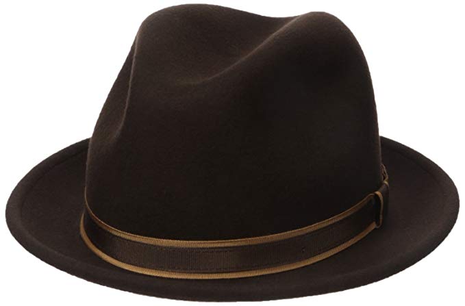 Country Gentleman Men's Clooney Fedora Hat Contrast Band