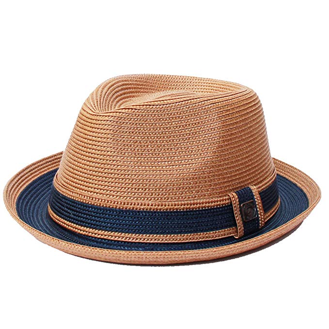 Dasmarca Mens Retro Foldable Packable Summer Straw Trilby Hat - Raynor