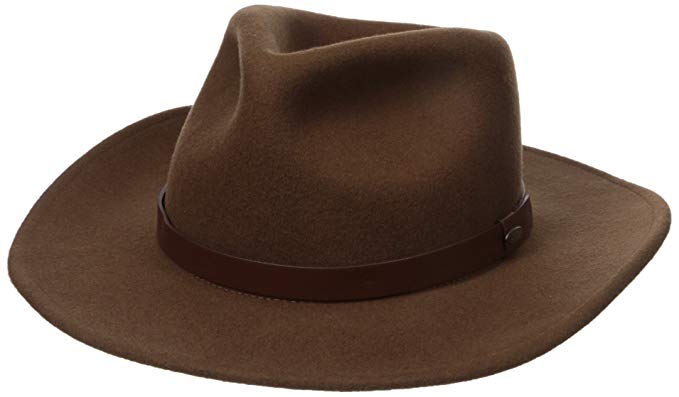 SCALA Men's Distressed Wool Felt Outback Hat