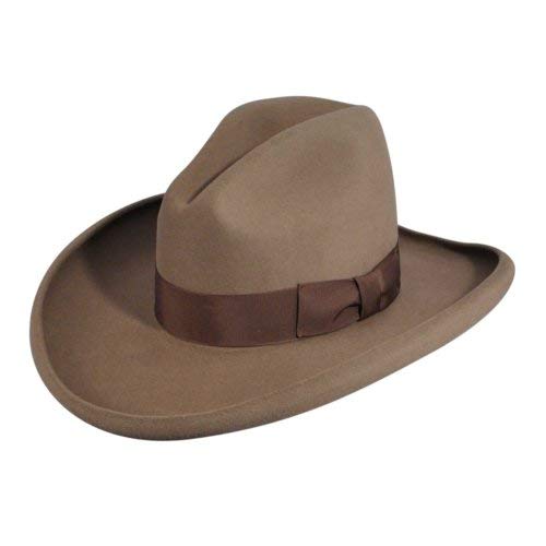 Bailey Men's Clayton Pecan Gus Crown Cowboy Hat - 4170 Pecan