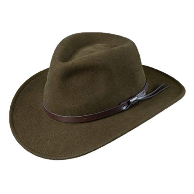 Indiana Jones Men's Outback Hat, Olive, 2X