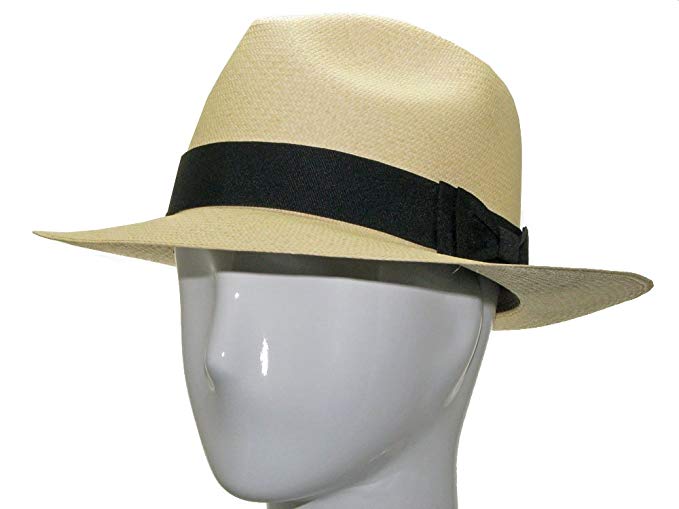 Ultrafino CARTER FEDORA Panama Hat Natural Straw Stylish