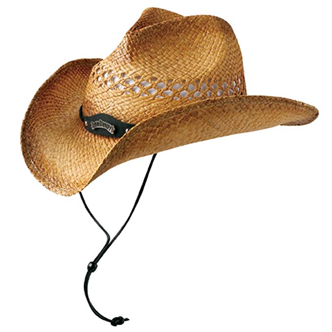 Jack Daniels Men's Daniel's Natural Raffia Straw Cowboy Hat - Jd03-59