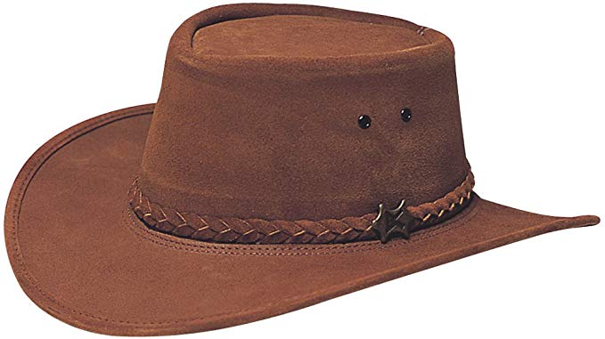 Conner Hats Men's Stockman Suede Australian Leather Hat