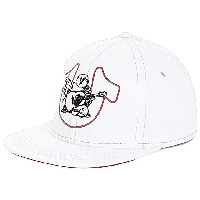 True Religion Men's Buddha Horseshoe Baseball Stretch Fitted Hat Cap