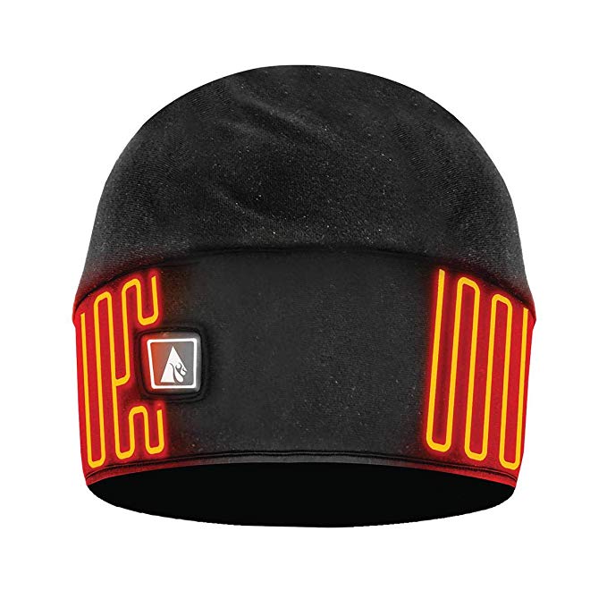 ActionHeat Rechargeable Battery Heated Beanie Hat, Black (L/XL)