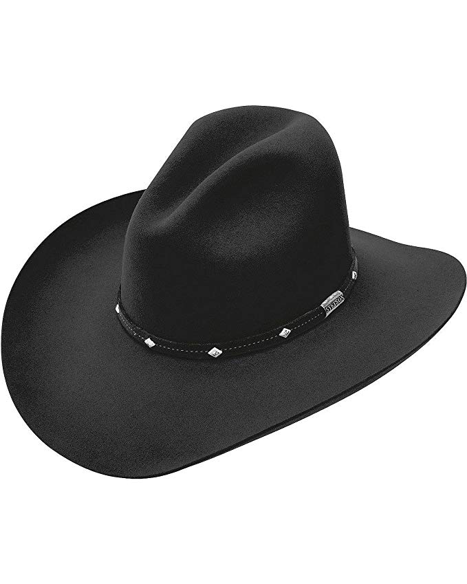 Stetson Men's 4X Silver Mine Buffalo Felt Cowboy Hat - Sbslvm-5036 Black