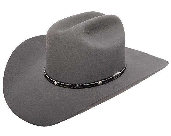 Stetson Men's Angus 6X Fur Felt Cowboy Hat - Sfangs-754049 Granite Grey