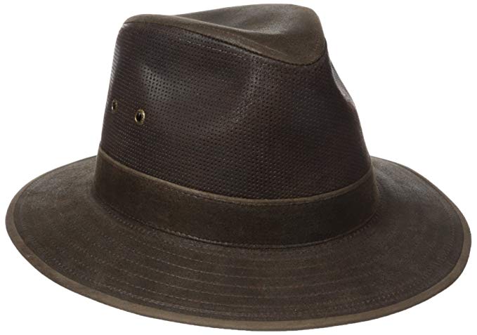 Stetson Men's Weathered Leather Safari Hat