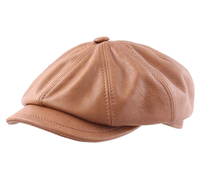Classic Italy Montreal 2 Leather Flat Cap