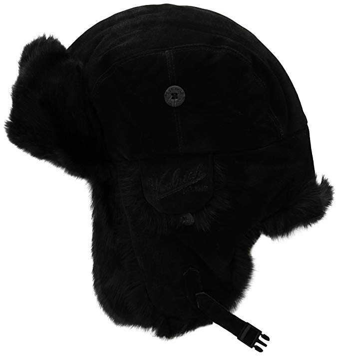 Woolrich Men's Rich Suede Fur Aviator Hat