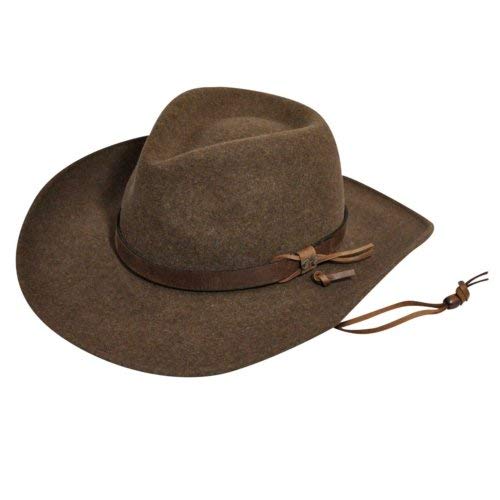 Bailey Western Men Wind River By Bailey Morgan Litefelt Outback Hat Olive Mix Xl
