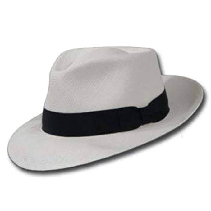 Ultrafino PORTOFINO RETRO Panama White Straw Hat CROWN C