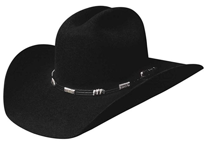 Bullhide Hats 0351Bl Rodeo Round-Up Collection Rockford 4X Black Cowboy Hat