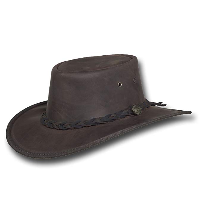 Barmah Hats Squashy Bronco Leather Hat - Item 1022