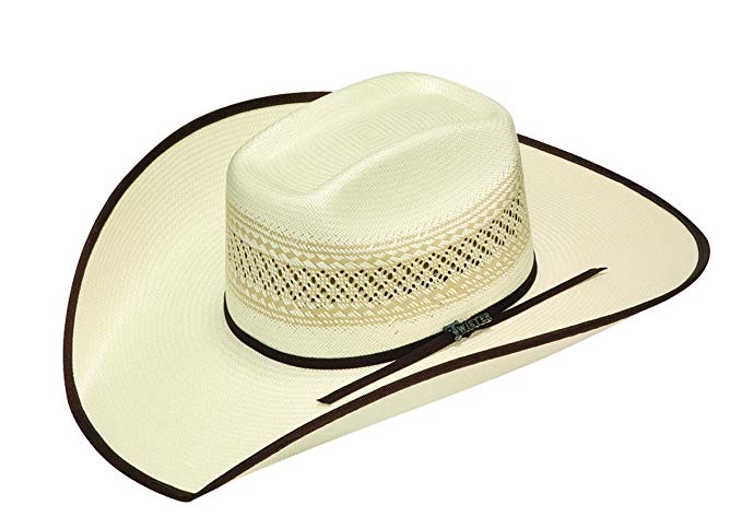 Twister Men's 10X Shantung Ribbon Bound Brim Straw Cowboy Hat - T73560