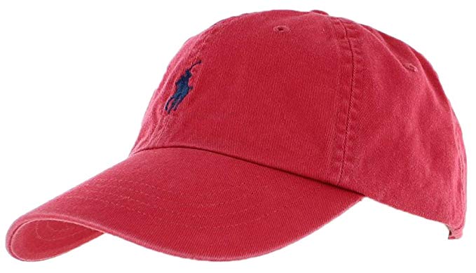 Polo Ralph Lauren Men's Pony Logo Baseball Hat Cap Red