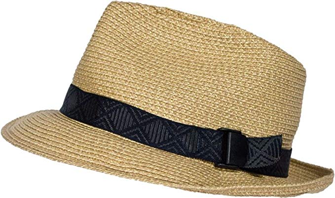 San Francisco Hat Company Slouch UPF50+ Packable Braid Fedora (Gold)