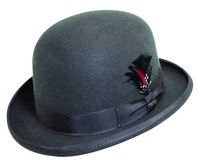Scala Classico Men's Derby Hat,Brown,M