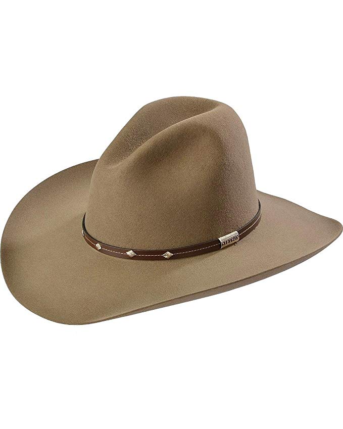 Stetson Men's 4X Silver Mine Buffalo Felt Cowboy Hat - Sbslvm-5036 Stone