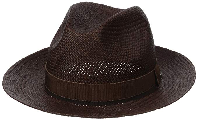 Hickey Freeman Men's Straw Fedora Hat