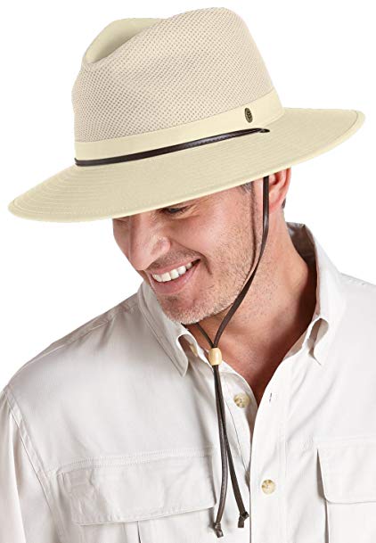 Coolibar UPF 50+ Men's Crushable Ventilated Hat - Sun Protective