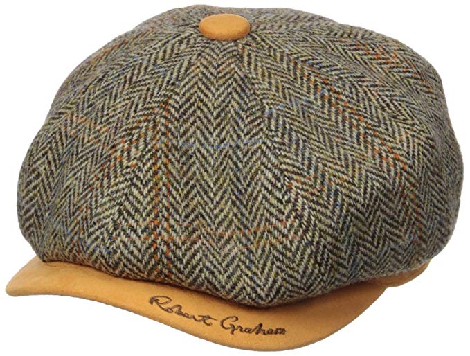 Robert Graham Headwear Men's Royal Oaknewsboy, Camel, X-Large