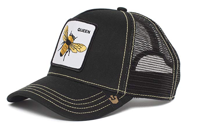 Goorin Bros. Men's Queen Bee Animal Farm Trucker Cap, Black, One Size
