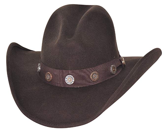 Bullhide Felt Gus Hat with Shotgun Concho Hatband 0767