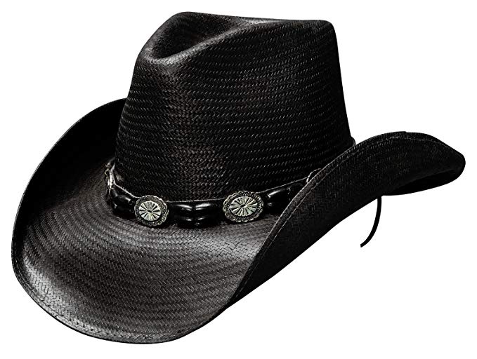 Bullhide Black Hills Western Hat Shantung Panama Black Medium