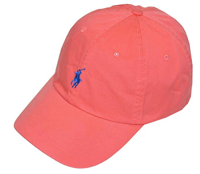 Polo Ralph Lauren Mens Cotton Embroidered Ball Cap Pink O/S