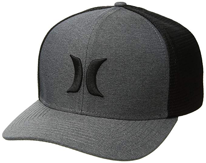 Hurley Men's One and Textures Snapback Curved Bill Trucker Hat