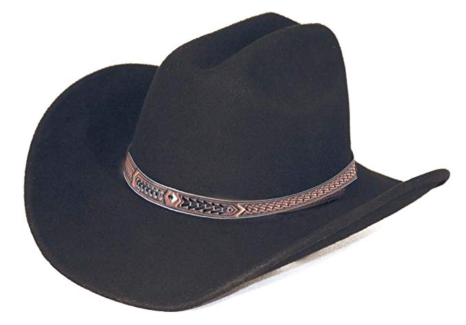 Outback Trading Hat Mens Quality Out of The Chute Wool Black 1335