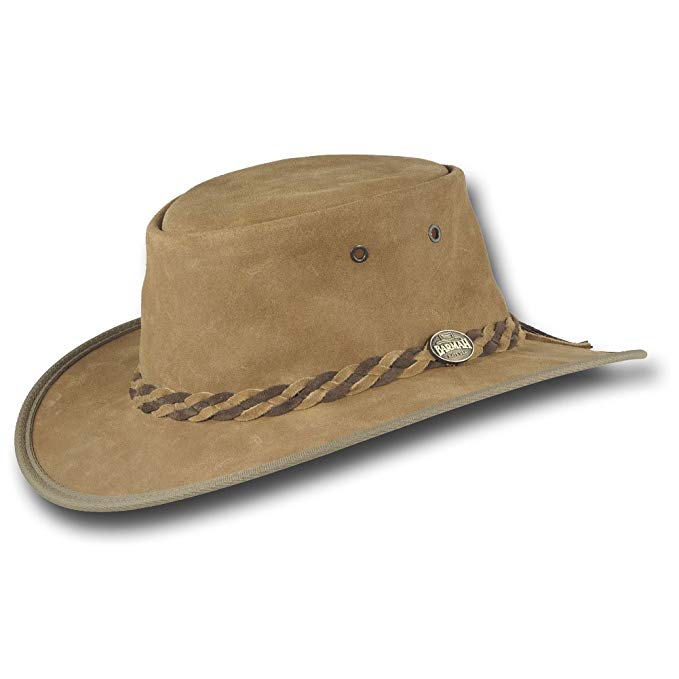 Barmah Hats Packable Vagabond Leather Hat - 1070HI