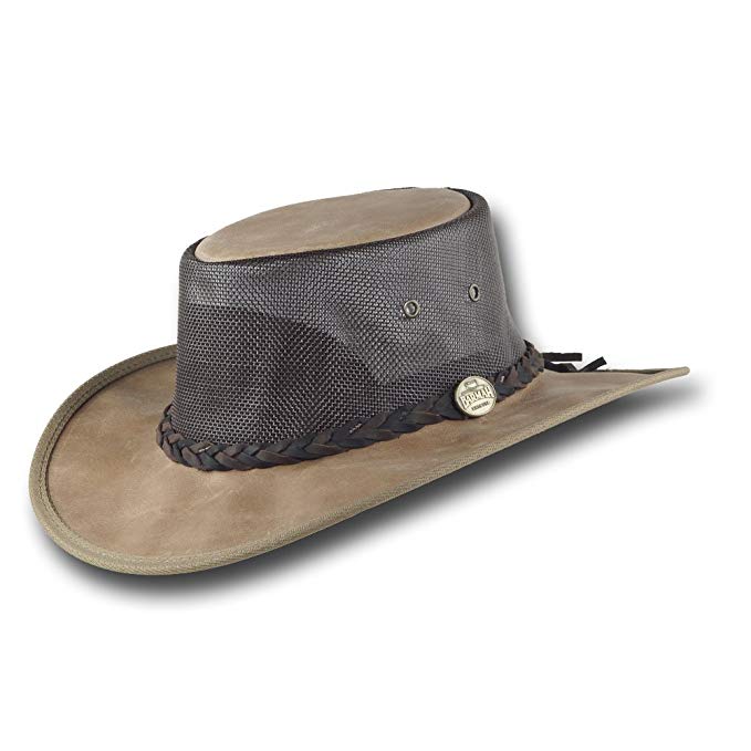 Barmah Hats Squashy Mustang Cooler Leather Hat - Item 1078