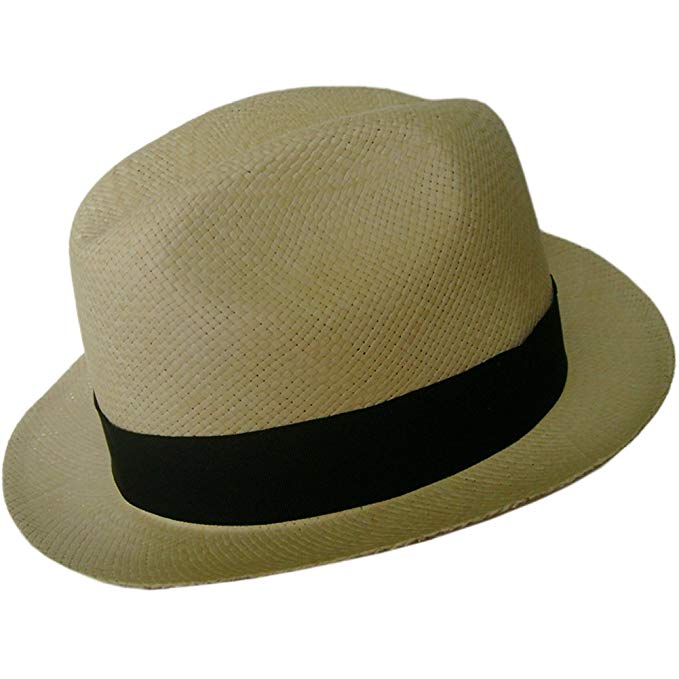 Gamboa Genuine Unisex Panama Hat Short Brim Sun Hat UPF50 Straw