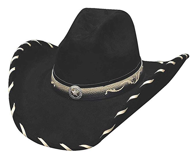 Bullhide Hats 0602Bl Run A Muck Collection Straight Shooter Black Cowboy Hat