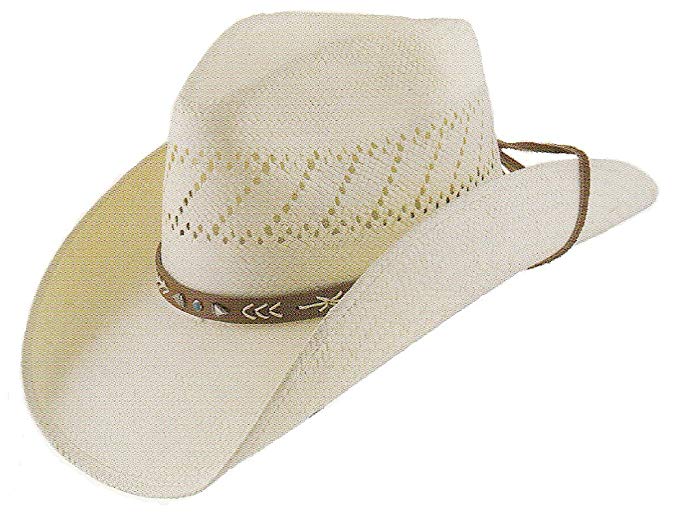 Stetson Mens Woven Contrast Trim Cowboy Hat