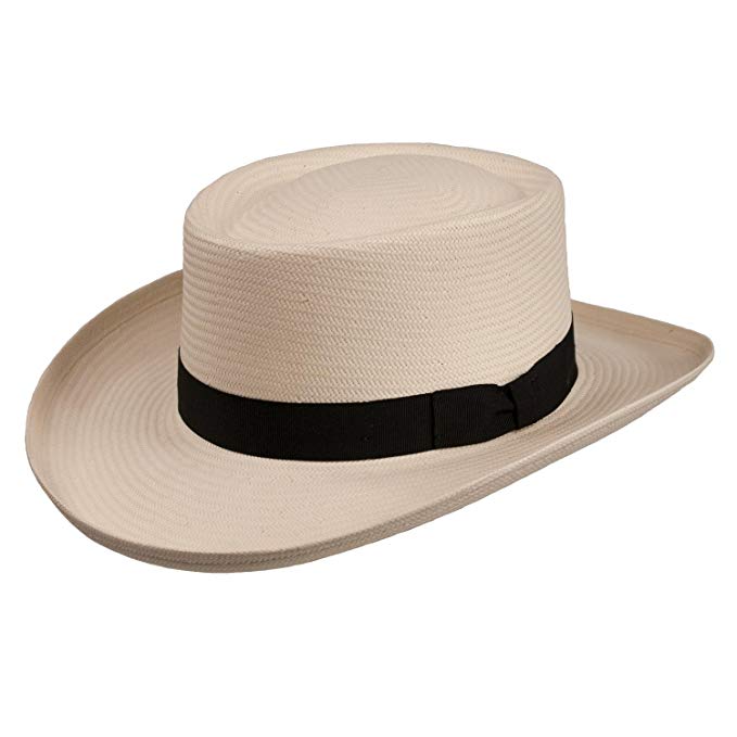Levine Hat Co. Men's Atlantic Gambler Panama Straw Hat