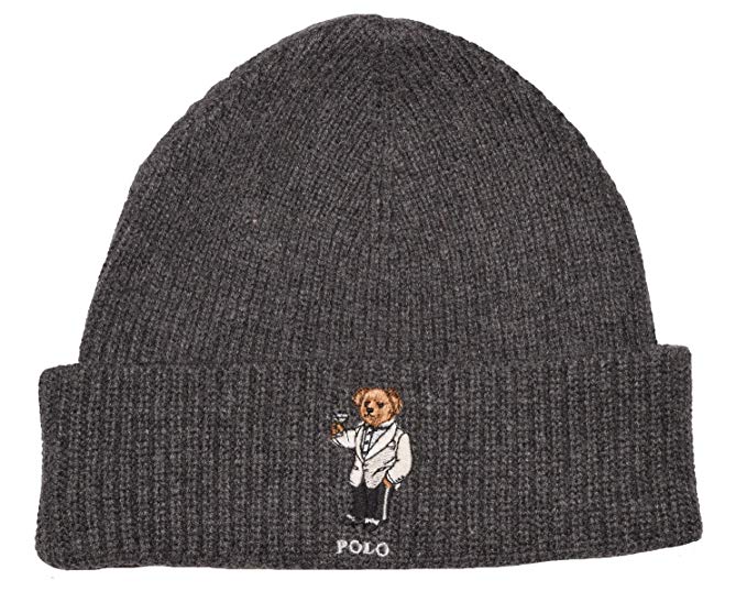 Polo Ralph Lauren Adult's Cuffed Teddy Bear Beanie Knit Hat One Size