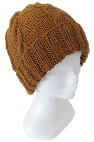 Handmade Pure Alpaca Cable Hat - Men and Women (Made to Order)