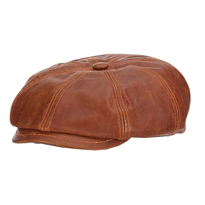 STETSON New Leather Collection Saddle 8/4 Goat Skin IVY Cap (STW291) Review